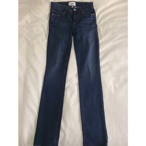 Paige Skyline Skinny Jeans Women's Size 25 Blue Denim Regular Fit Cotton Blend - Picture 2 of 6